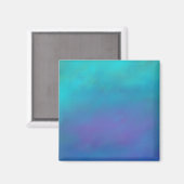 Dreamy Blues Abstract Design Magnet (Vorderseite/Rückseite)