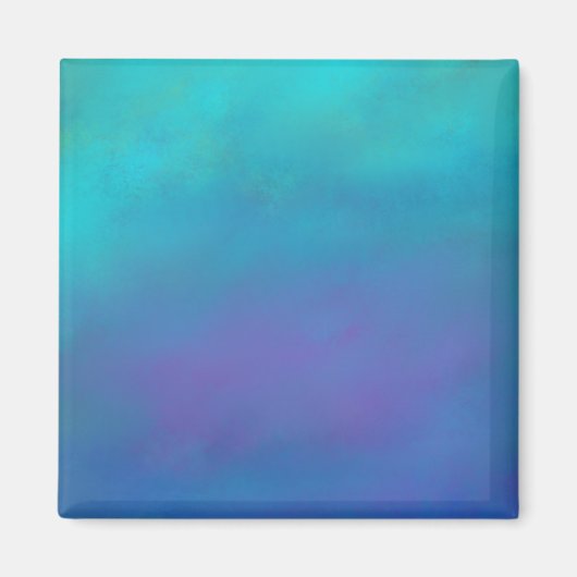 Dreamy Blues Abstract Design Magnet (Vorne)