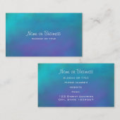 Dreamy Blues Abstract Design Visitenkarte (Vorne/Hinten)