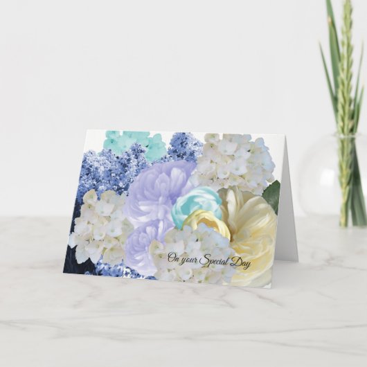 Dreamy Blume Geburtstagskarte Feiertagskarte (Vorderseite)