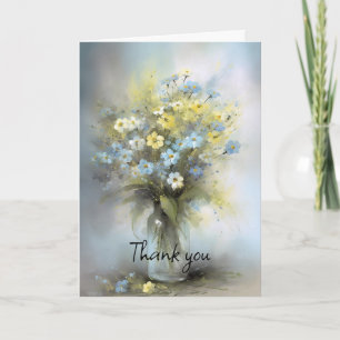Dreamy Blume in Vase Vielen Dank Karte