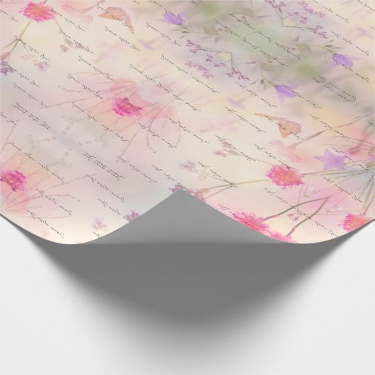 Dreamy Blume Jesus Liebe Sie Geschenkpapier (Ecke)