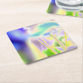 Dreamy Blume Print Paper Untersetzer (angewinkelt)