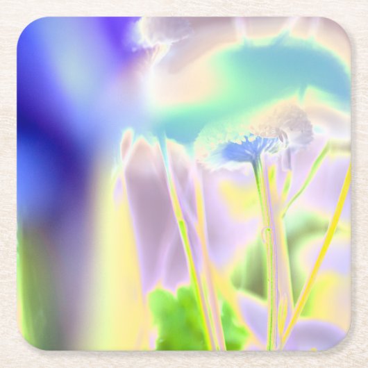 Dreamy Blume Print Paper Untersetzer (Vorderseite)