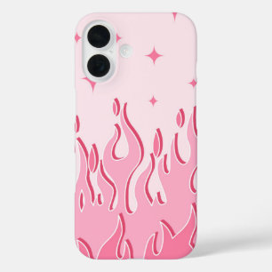 Dreamy Blush Flames - Pink Spark Fire Ästhetik iPhone 16 Hülle