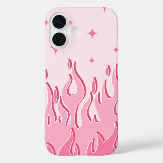 Dreamy Blush Flames - Pink Spark Fire Ästhetik Case-Mate iPhone Hülle (Rückseite)