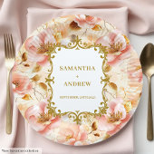 Dreamy Blush Gold Wedding Paper Teller