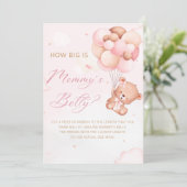 Dreamy Boho Blush Pink Aquarellpapier Einladung (Stehend Vorderseite)