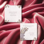 Dreamy Boho Chic Deer Monogram Calling Card Telefonnummerkarte