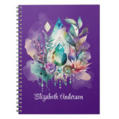 Dreamy Boho Crystals Magical Dreamcatcher Notizblock (Vorderseite)