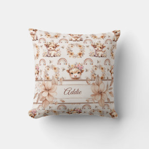 Dreamy Boho Highland Kinderzimmer Throw Kissen