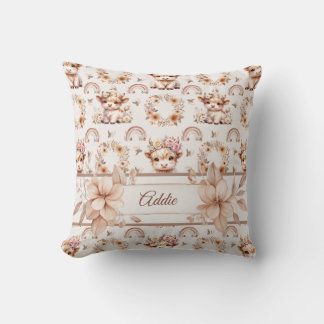 Dreamy Boho Highland Kinderzimmer Throw Kissen