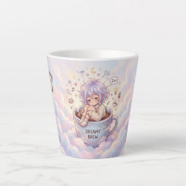 Dreamy Brew Tasse – Süßes Anime-Mädchen schläft in