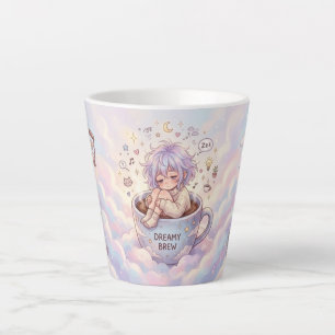 Dreamy Brew Tasse – Süßes Anime-Mädchen schläft in