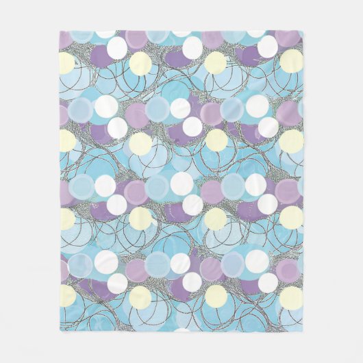 Dreamy Bubble Clouds Fleece Blanket (Vorderseite)