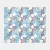 Dreamy Bubble Clouds Fleece Blanket (Vorderseite (Horizontal))