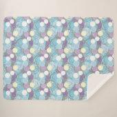Dreamy Bubble Clouds Sherpa Fleece Blanket Sherpadecke (Vorderseite (Horizontal))