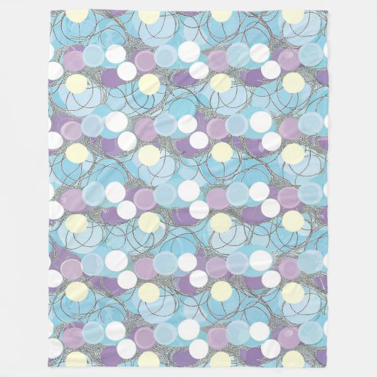 Dreamy Bubble Clouds Throw Blanket Fleecedecke (Vorderseite)