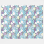 Dreamy Bubble Clouds Throw Blanket Fleecedecke (Vorderseite (Horizontal))