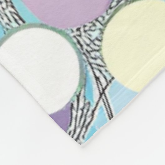 Dreamy Bubble Clouds Throw Blanket Fleecedecke (Ecke)