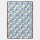 Dreamy Bubble Clouds Woven Throw Blanket Decke (Vorderseite Vertikal)