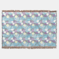 Dreamy Bubble Clouds Woven Throw Blanket