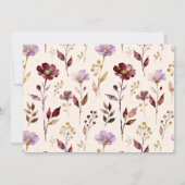 Dreamy Bunny A Initial Gold Glitter Newborn Ankündigung (Rückseite)