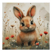 Dreamy Bunny: Ein bisschen Whimsy Bunny Poster (Vorderseite)