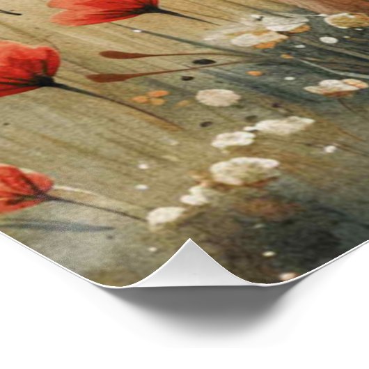 Dreamy Bunny: Ein bisschen Whimsy Bunny Poster (Ecke)