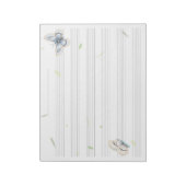 Dreamy Butterflies Music Manuscript Paper Musician Notizblock (Rotiert)