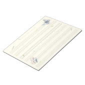 Dreamy Butterflies Music Manuscript Paper Musician Notizblock (angewinkelt)