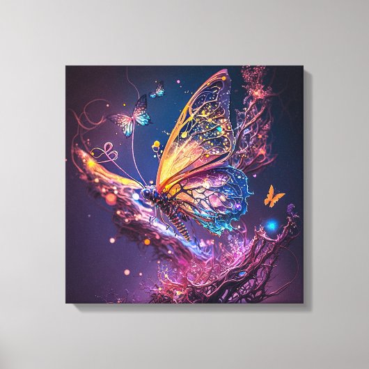 Dreamy Butterfly Canvas Print Leinwanddruck (Vorderseite)