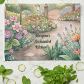 Dreamy Butterfly Garden Path - Verzauberter Garten Geschirrtuch (Gefaltet)