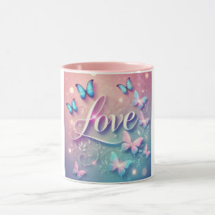 Dreamy Butterfly Liebe Glow Tasse
