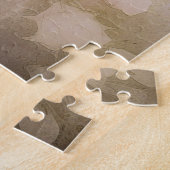 Dreamy Butterfly mit rosafarbenen Blume Puzzle (Seite)