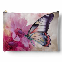 Dreamy Butterfly mit rosafarbenen Blume