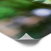 Dreamy Butterfly on Blume Nature Poster (Ecke)