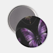 Dreamy Butterfly Pattern Magnet (Vorderseite/Rückseite)