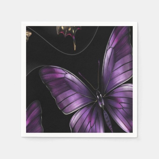 Dreamy Butterfly Pattern Serviette (Vorderseite)
