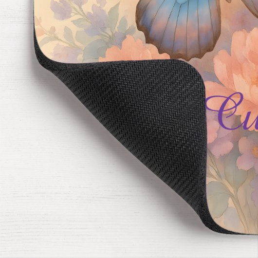 Dreamy Butterfly Rose Office Zubehör Mousepad (Ecke)