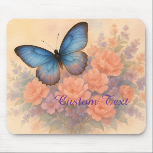 Dreamy Butterfly Rose Office Zubehör Mousepad