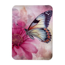 Dreamy Butterfly über die Leinwand der Blumen