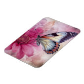 Dreamy Butterfly über die Leinwand der Blumen Magnet (Linke Seite)
