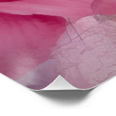 Dreamy Butterfly über die Leinwand der Blumen Poster (Ecke)