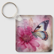 Dreamy Butterfly über die Leinwand der Blumen