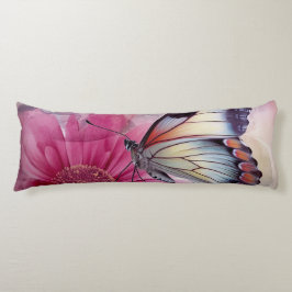 Dreamy Butterfly über die Leinwand der Blumen Seitenschläferkissen