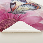 Dreamy Butterfly über die Leinwand der Blumen Sherpadecke (3/4)