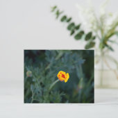 Dreamy California Mohn Poster Postkarte (Stehend Vorderseite)