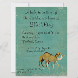 Dreamy Camels Baby Einladung