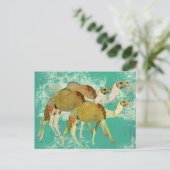Dreamy Camels Postcard Postkarte (Stehend Vorderseite)